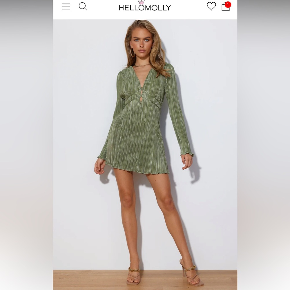 Hello Molly Long Sleeve Mini Dress